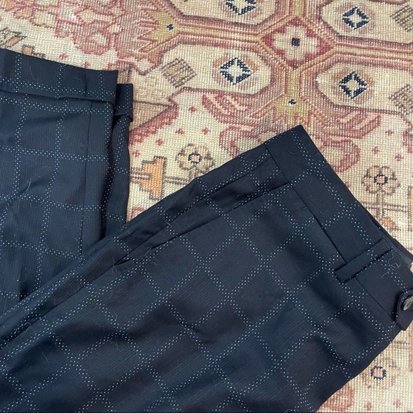 Mens Etro Plaid Print Pants - Picture 3 of 4